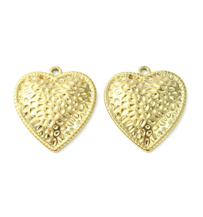 Pendentif pastille inoxydable poinçonnée