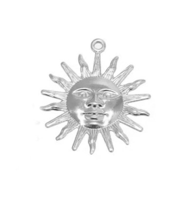 Pendentif pastille inoxydable poinçonnée