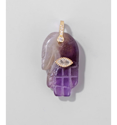 Chapelet Heishi en pierre facettée - fluorite