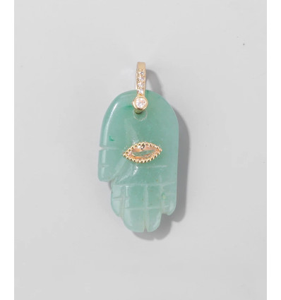 Chapelet Heishi en pierre facettée - fluorite