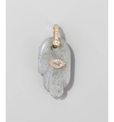 Chapelet Heishi en pierre facettée - fluorite