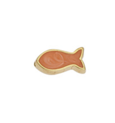 Intercalaire pendentif poisson émaillé