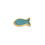 Intercalaire pendentif poisson émaillé