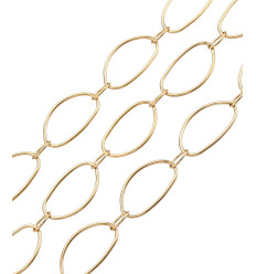 Chaine grands anneaux ovales acier inoxydable (10cm)