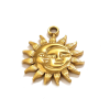 Pendentif pastille inoxydable poinçonnée