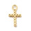 Pendentif oeil articulé + zircon vert