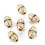 Pendentif petite goutte avec 11 zircons blancs