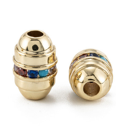 Perle intercalaire tube + zircon