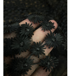 Tissu jacquard bio "Leaf" - Mind The Maker