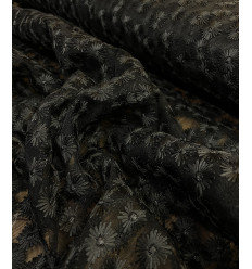 Tissu jacquard bio "Leaf" - Mind The Maker