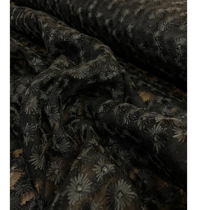 Tissu jacquard bio "Leaf" - Mind The Maker
