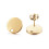 Supports boucles d'oreilles en acier (2pcs)