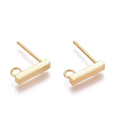 Supports boucles d'oreilles en acier (2pcs)