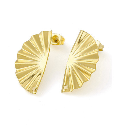 Supports boucles d'oreilles en acier (2pcs)