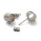 Supports boucles d'oreilles en acier (2pcs)