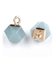 Pendentif hexagone en pierre