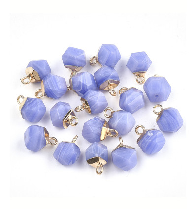 Pendentif pastille inoxydable poinçonnée
