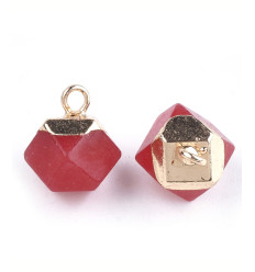 Pendentif hexagone en pierre