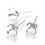 Supports boucles d'oreilles griffes en acier (2pcs)