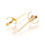 Supports boucles d'oreilles griffes en acier (2pcs)