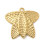 Pendentif feuille avec traits