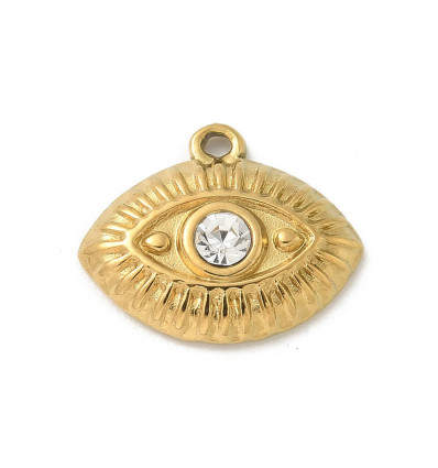 Pendentif pastille inoxydable poinçonnée