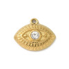 Pendentif pastille inoxydable poinçonnée