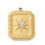 Pendentif plaque rectangle - étoile