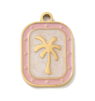 Pendentif plaque - palmier