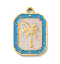 Pendentif plaque - palmier