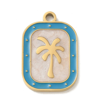 Pendentif pastille inoxydable poinçonnée