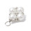 Pendentif fleur tissée en nacre