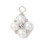 Pendentif fleur tissée en nacre