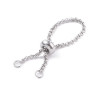 Bague large avec attache soudée en acier inoydable 316L