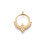 Pendentif pastille inoxydable poinçonnée