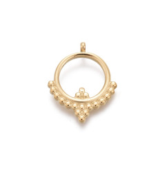 Pendentif cercle à petits pois