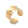 Bague large avec attache soudée en acier inoydable 316L