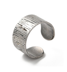 Bague large avec attache soudée en acier inoydable 316L