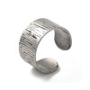 Bague large avec attache soudée en acier inoydable 316L