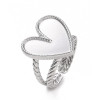 Bague large avec attache soudée en acier inoydable 316L