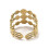 Bague triple avec rond