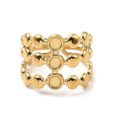 Bague large avec attache soudée en acier inoydable 316L