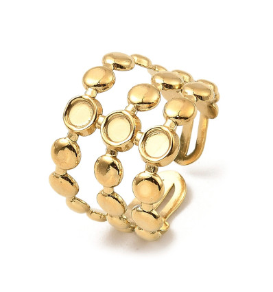 Bague triple avec rond