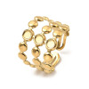 Bague large avec attache soudée en acier inoydable 316L