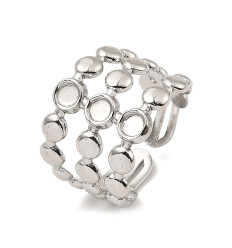 Bague large avec attache soudée en acier inoydable 316L