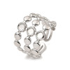 Bague large avec attache soudée en acier inoydable 316L