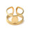 Bague double avec goutte