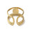Bague double avec goutte