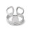 Bague double avec goutte