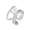 Bague large avec attache soudée en acier inoydable 316L